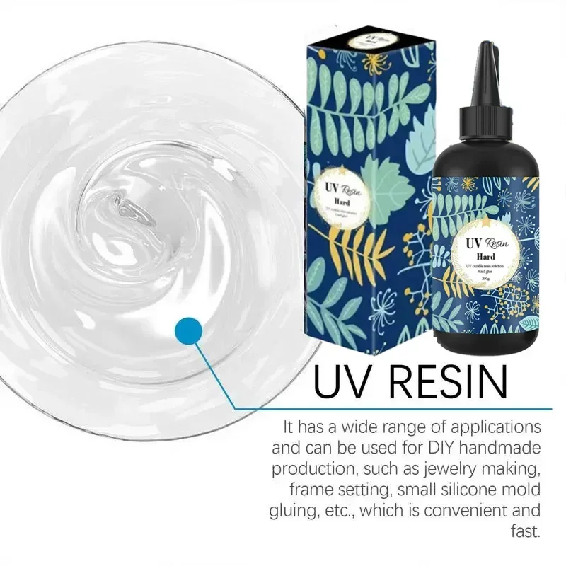 10/25/50/60/100/200/250/500g Quick Drying UV เรซิ่นกาวไม่มีสีโปร่งใส Ultraviolet Liquid Curing เครื่องประดับ DIY ทํา