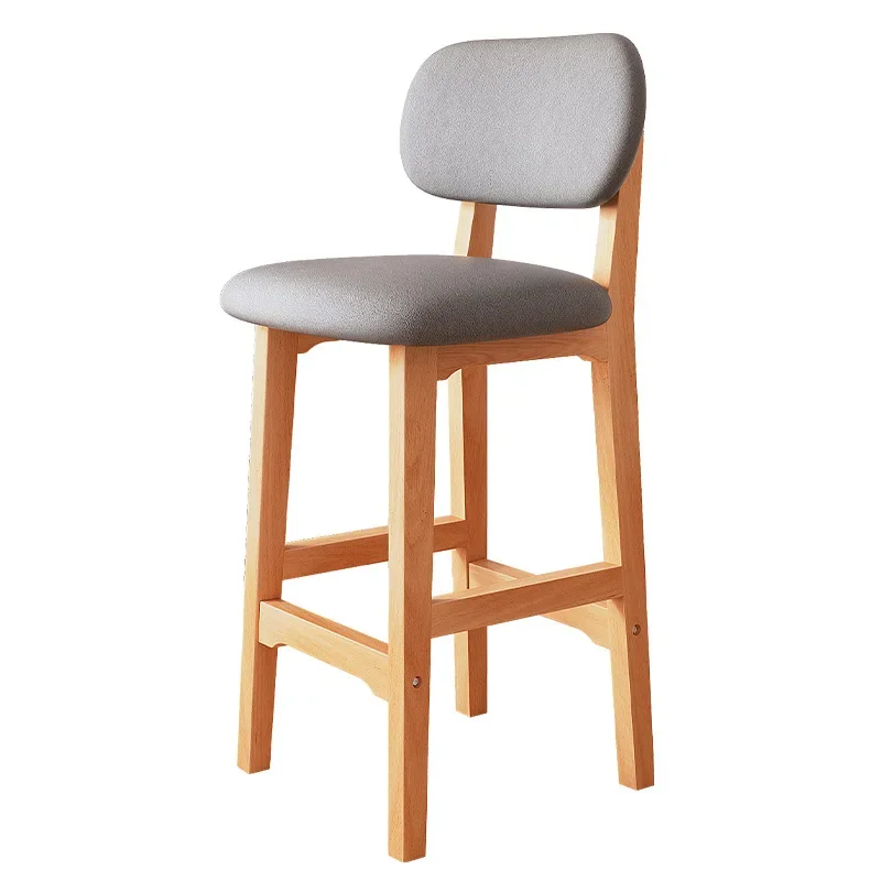 Silla de Bar, taburete alto simple y moderno, taburete ligero de lujo para el hogar, silla de escritorio frontal, taburete alto para bar, silla de bar para cajero