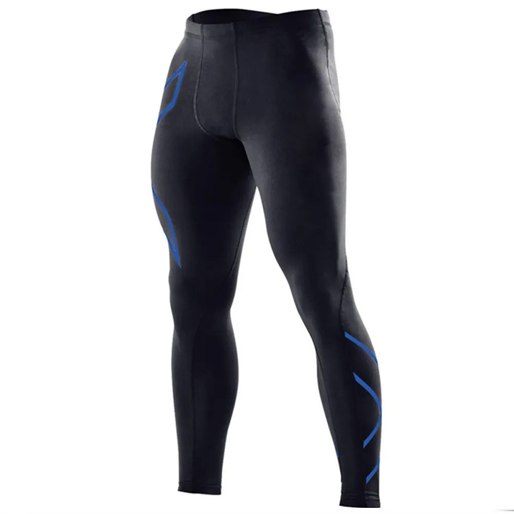 ผู้ชายTightsกางเกงรัดรูปวิ่งLeggingsฟิตเนสเพาะกายLeggings Tightsผู้ชายกางเกงผอมBreathable Quick Dry