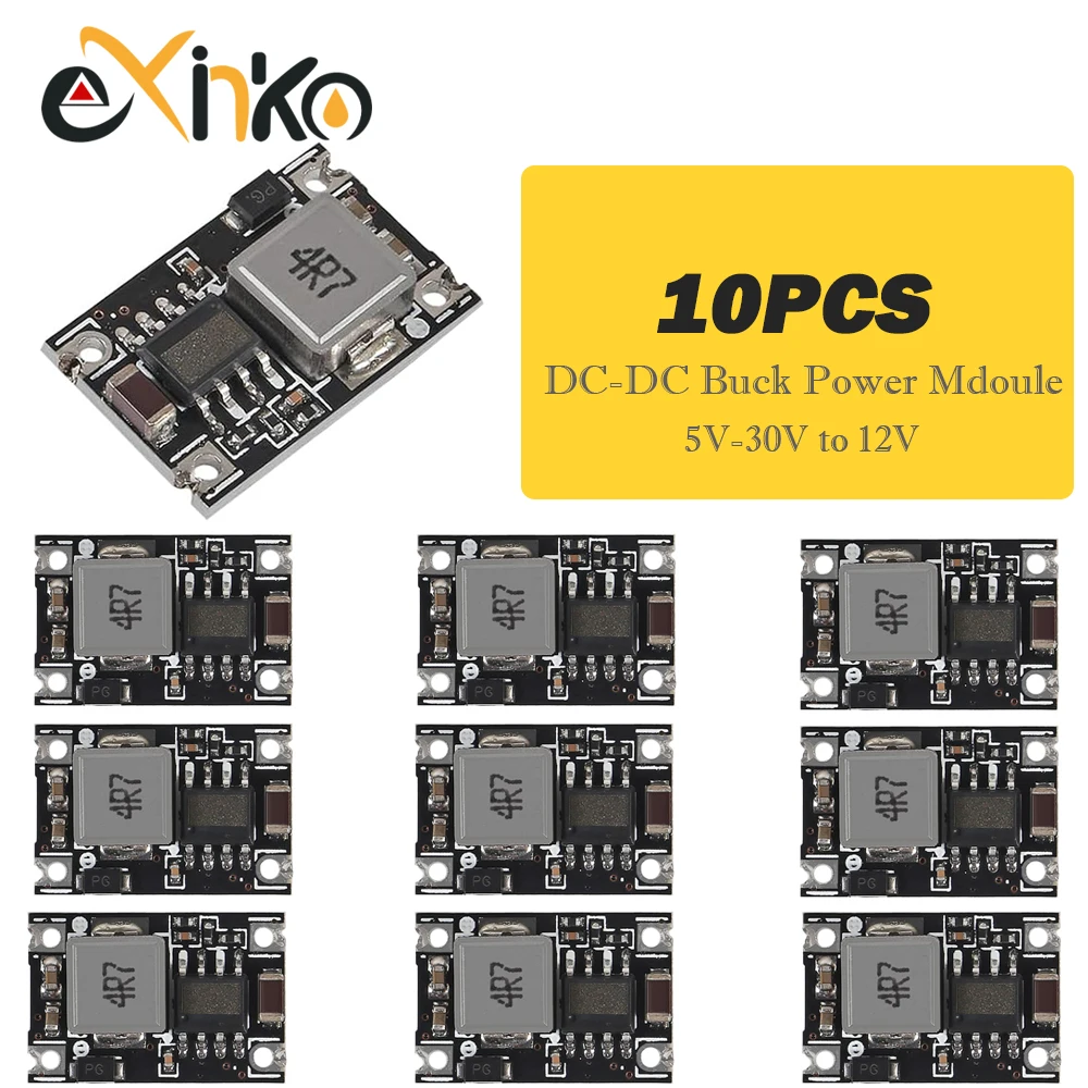 5/10 pz DC-DC Buck Converter Modulo di Alimentazione Passo Da 5 V-30 V A 3.3 V 5 V 9 V 12 V 3A Regolatore di Tensione per Auto Moto batteria