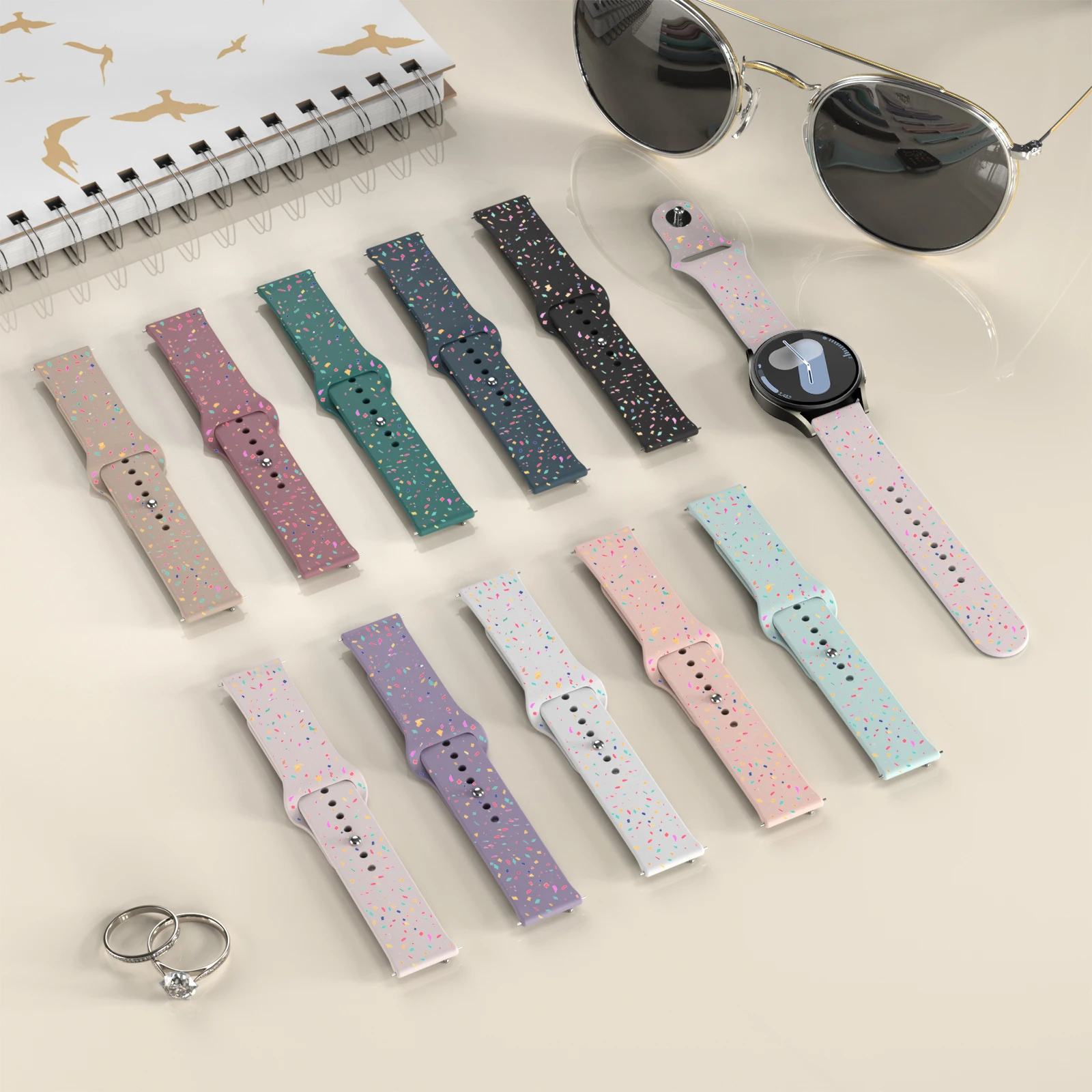 20mm Colorful Soft Silicone Band For Amazfit GTS 4/2 Mini GTS 3 2e Strap For Amazfit Bip 3 Pro/Bip U Pro/Bip Lite/Bip S lite