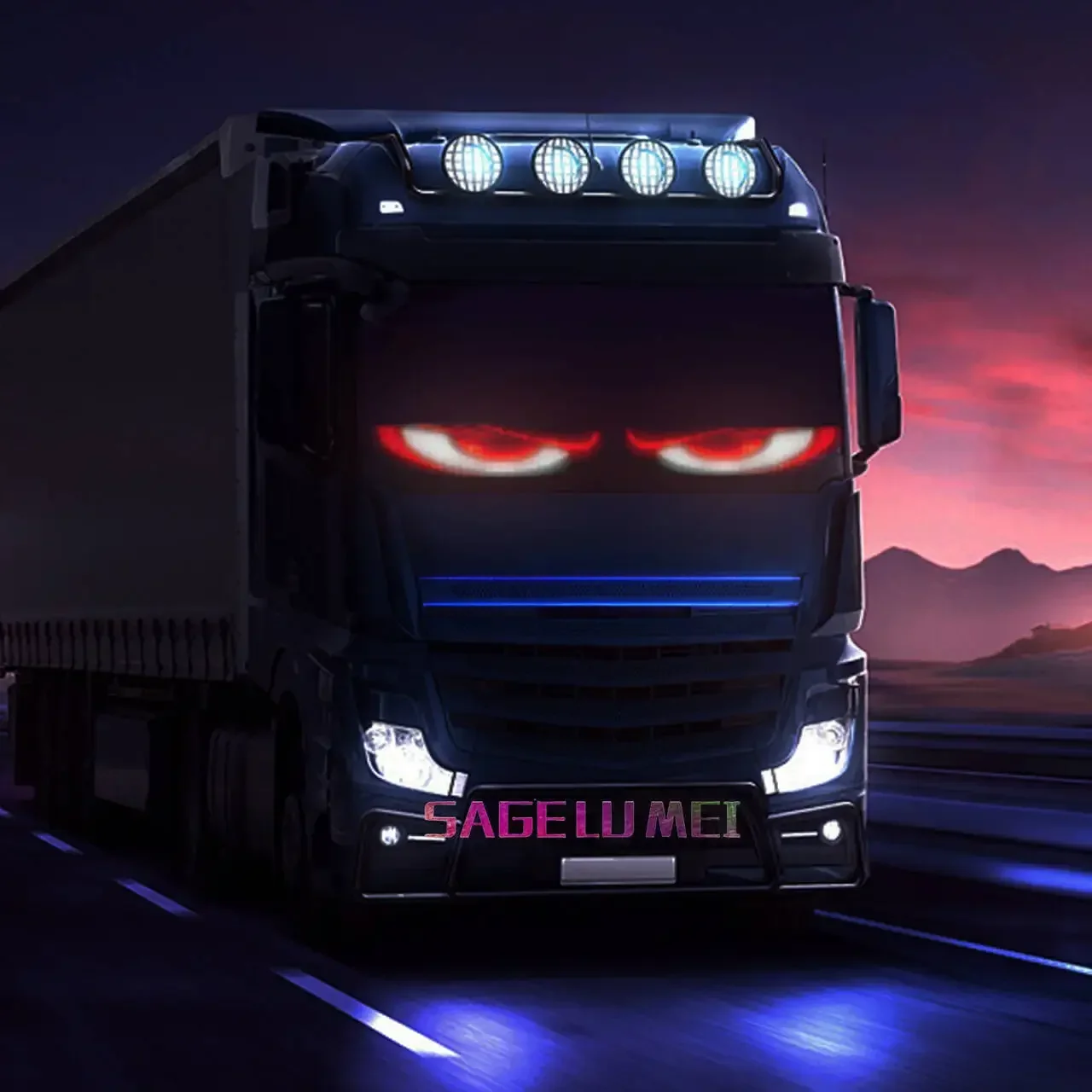 Smart APP Mehrsprachiger Windows-Werbebildschirm LED-Matrix-Panel RGB-Pixel-Graffiti Scroll-Textbrett für Auto/LKW