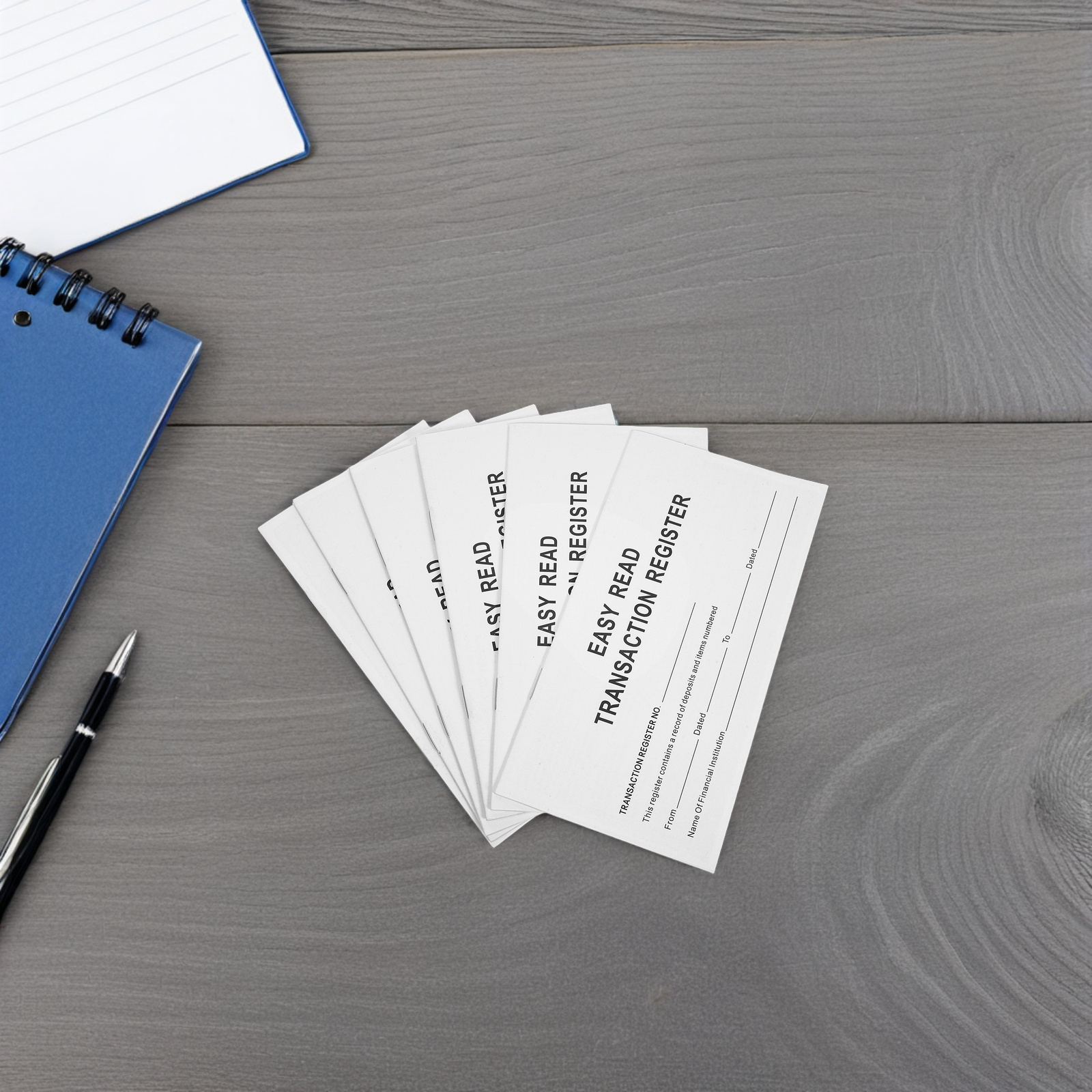 Finanzregister-Scheckheft, großer Aufdruck, tragbares Scheckmanagement-Tagebuch, Ausgaben-Tracker, Budgetierungs-Notizbuch