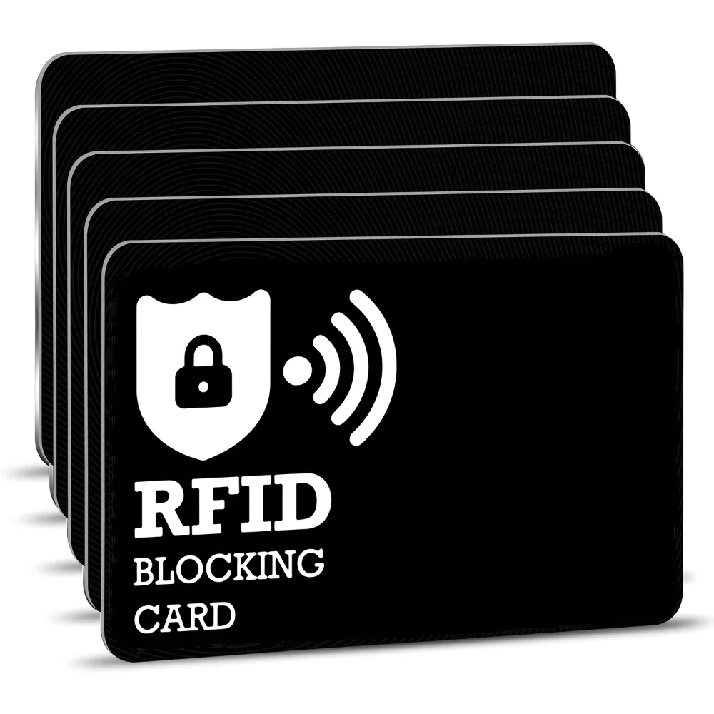 5/10 pçs conjunto de cartões de bloqueio rfid nfc cartões de crédito de débito protetor de passaporte bloqueador conjunto de cartão inteligente design anti-roubo bloqueador rfid