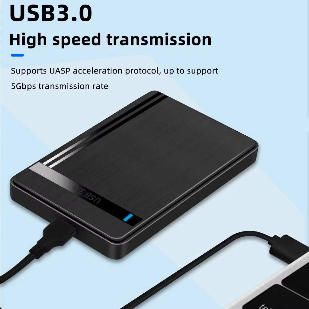 2.5 inch HDD Enclosure SATA to USB 3.0 External Hard Drive Case 6Gbps Speed SATA SSD HDD Case for Laptop PC Accessories