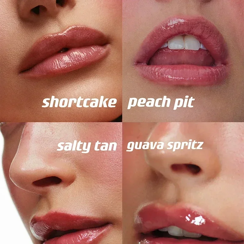 Nueva funda de bálsamo labial para teléfono, brillo de labios, lápiz labial líquido hidratante de larga duración, tostadas, Espresso, gelatina de frambuesa, esmalte de labios transparente