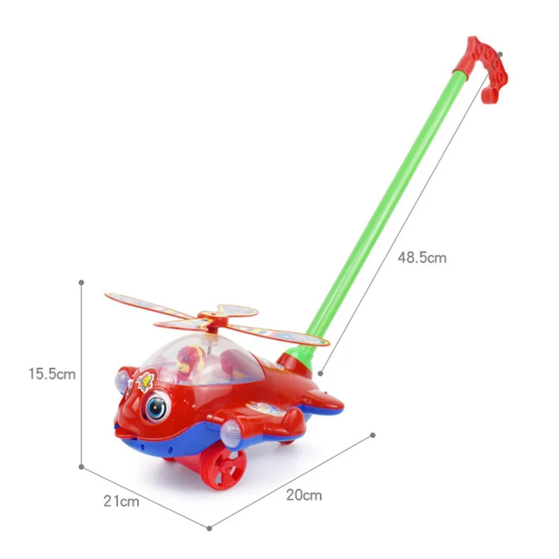 Baby Walker ของเล่น Hand Push เด็กวัยหัดเดินของเล่นเครื่องบินของเล่นรถ Push Along เดินของเล่นสําหรับเด็กเด็กชายหญิงกลางแจ้ง