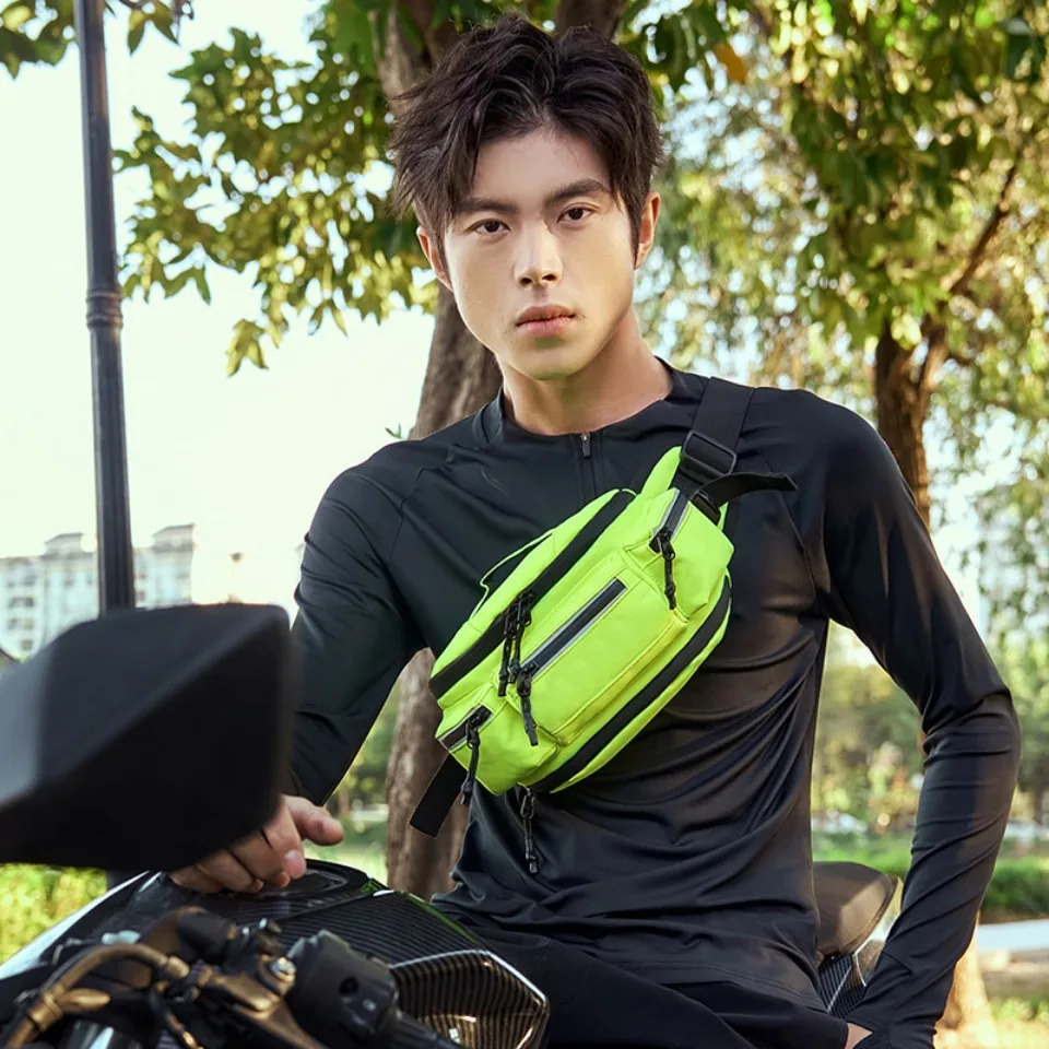 Riñonera funcional impermeable con múltiples bolsillos Unisex para accesorios de motocicleta, bolsos de hombro para viajes al aire libre, escalada y Camping