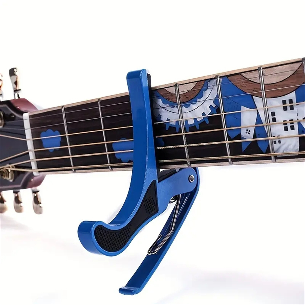 Capo de guitarra de liga de alumínio para baixo elétrico acústico Ukulele braçadeira de troca rápida