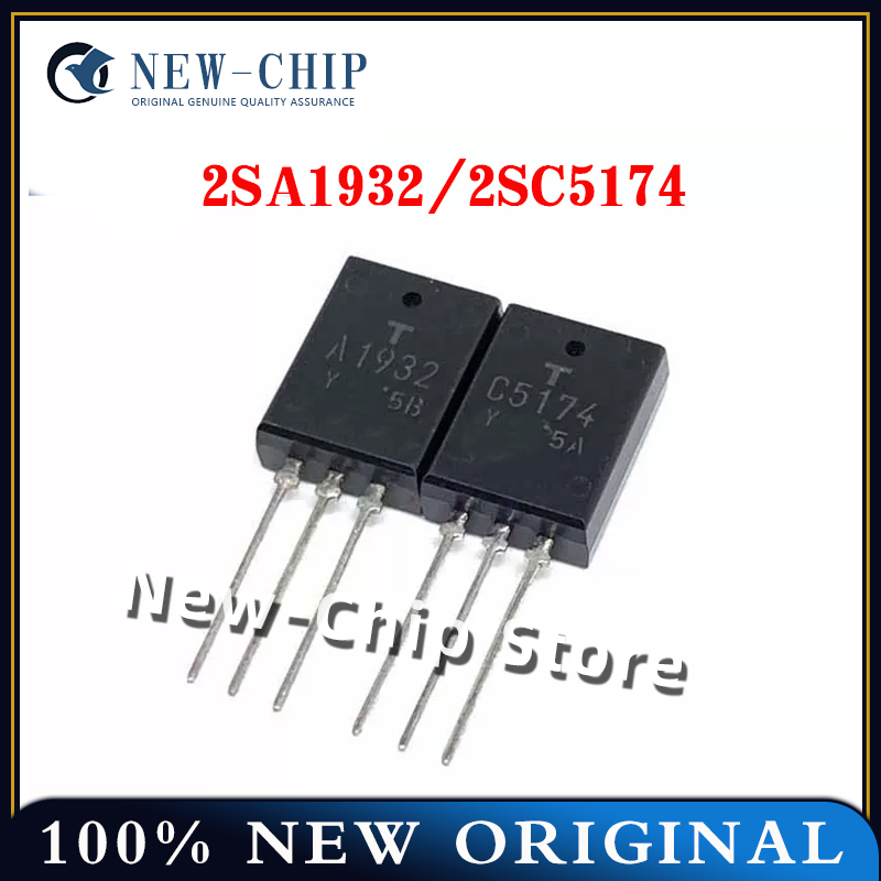 10pcs-1000 teile/los 2 sa1932 2 sc5174 Pairing Leistungs verstärker Röhre stecken Sie es in-220 neues Original a1932 c5174