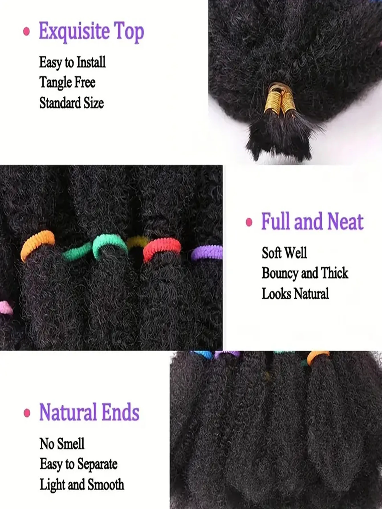 Afro Kinky Hair 12 cali 1 opakowanie (10 sztuk/opakowanie) Wstępnie syntetyczne Afro Kinky Twist Włosy Afro Pleść Włosy Kinky Twist Szydełkowe warkocze