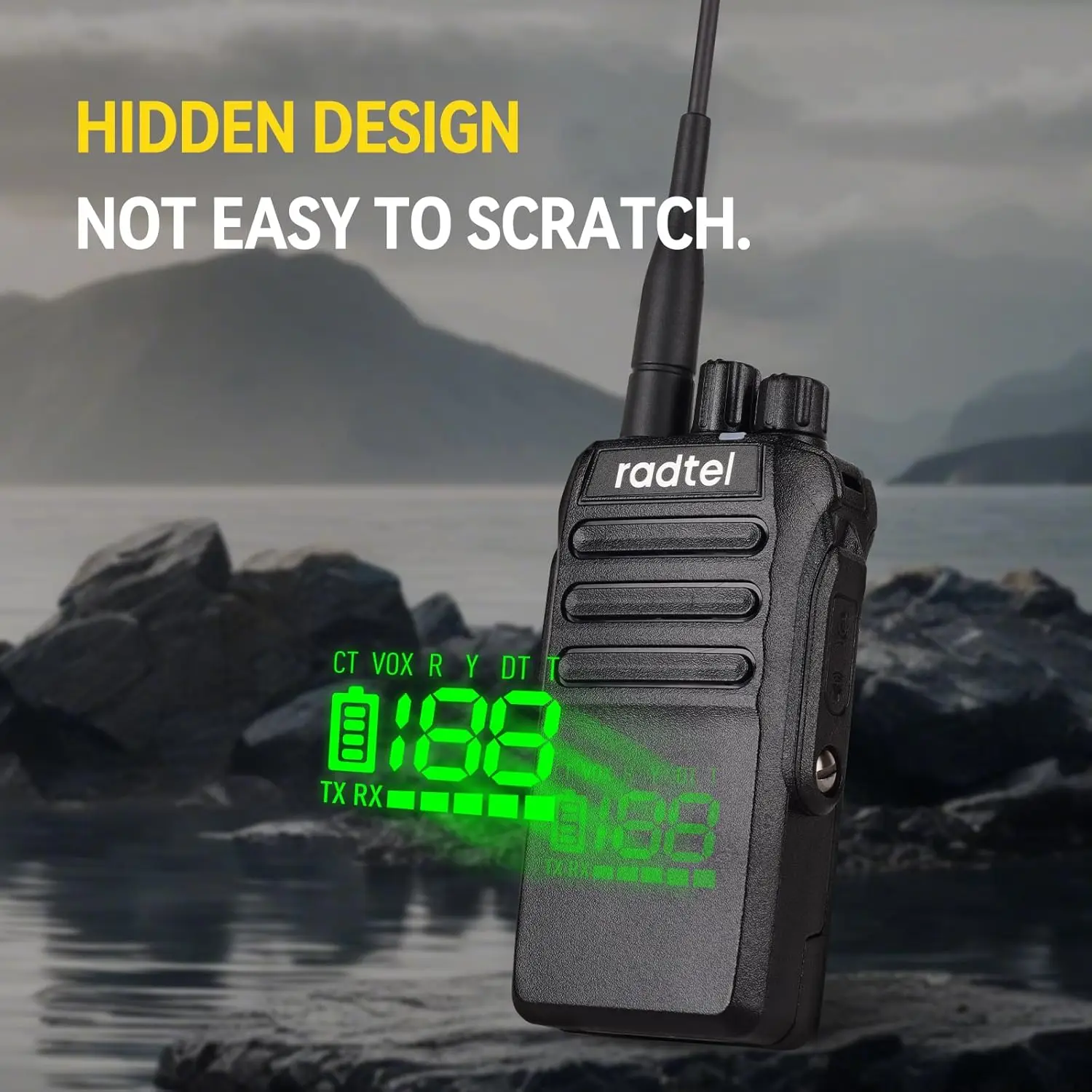 Radtel RT-493 10w IP67 Waterproof UHF 400-470Mhz Business Two Way Radio 199Ch Fast Copy Frequency Walkie Talkie usb-c