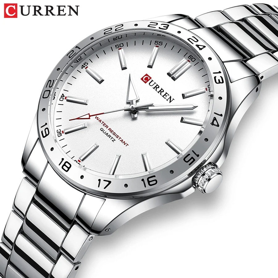CURREN 8452 hommes montre à Quartz Ultra mince Simple Hodinky mode montre-bracelet en acier inoxydable pour homme horloge Relogio Masculino 2025