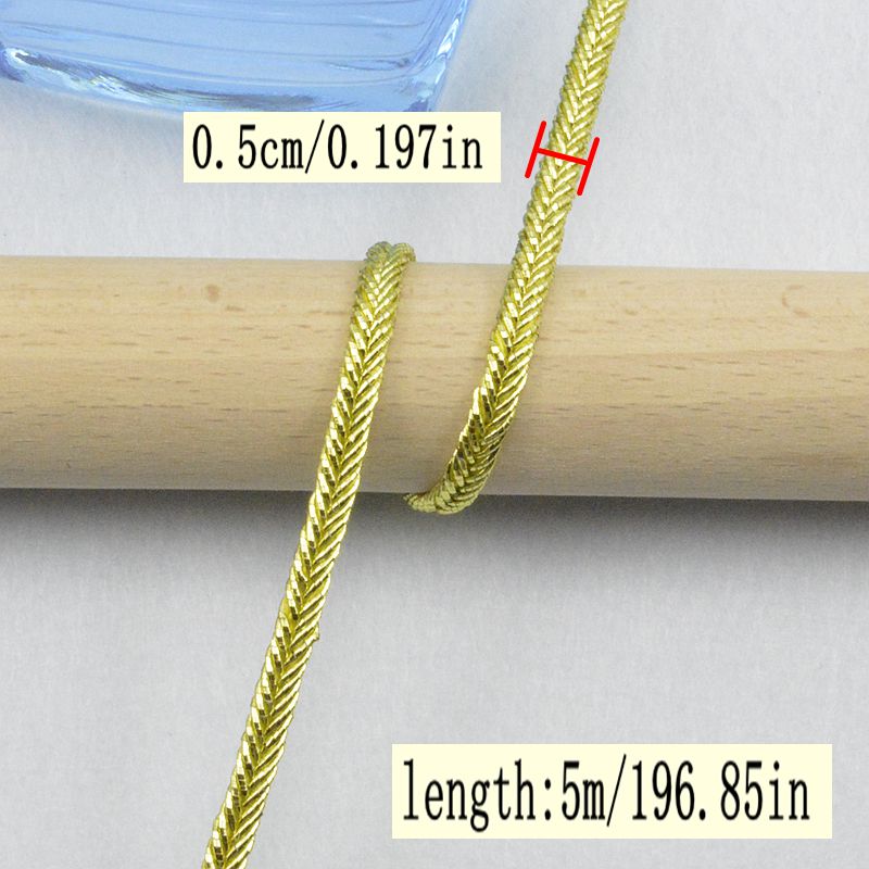 5 Meter/16,4 Fuß pro Packung, neuer Spitzengürtel, Bekleidungszubehör, DIY-Handwerk, Hochzeitskleid, doppelseitiger Blumengeflecht mit Spitze, Polyester-Spitze