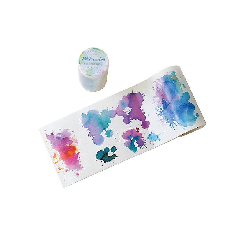 1 Stück/1 Los dekorative Klebebänder Aquarell Fantasie Masking Tapes Junk Journal Scrapbooking Aufkleber DIY Papier japanisch