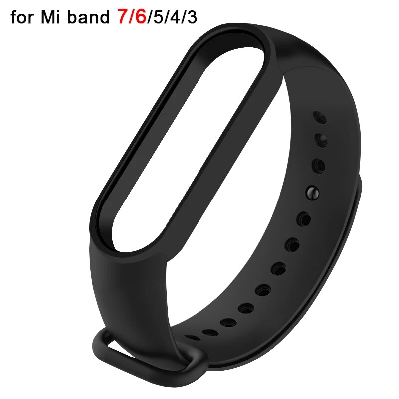 Correas de reloj para Xiaomi Mi Band 7 6 5 4 3 pulsera de silicona para Miband 5 6 NFC correa deportiva de repuesto para Mi Band 7 6 3 4 5