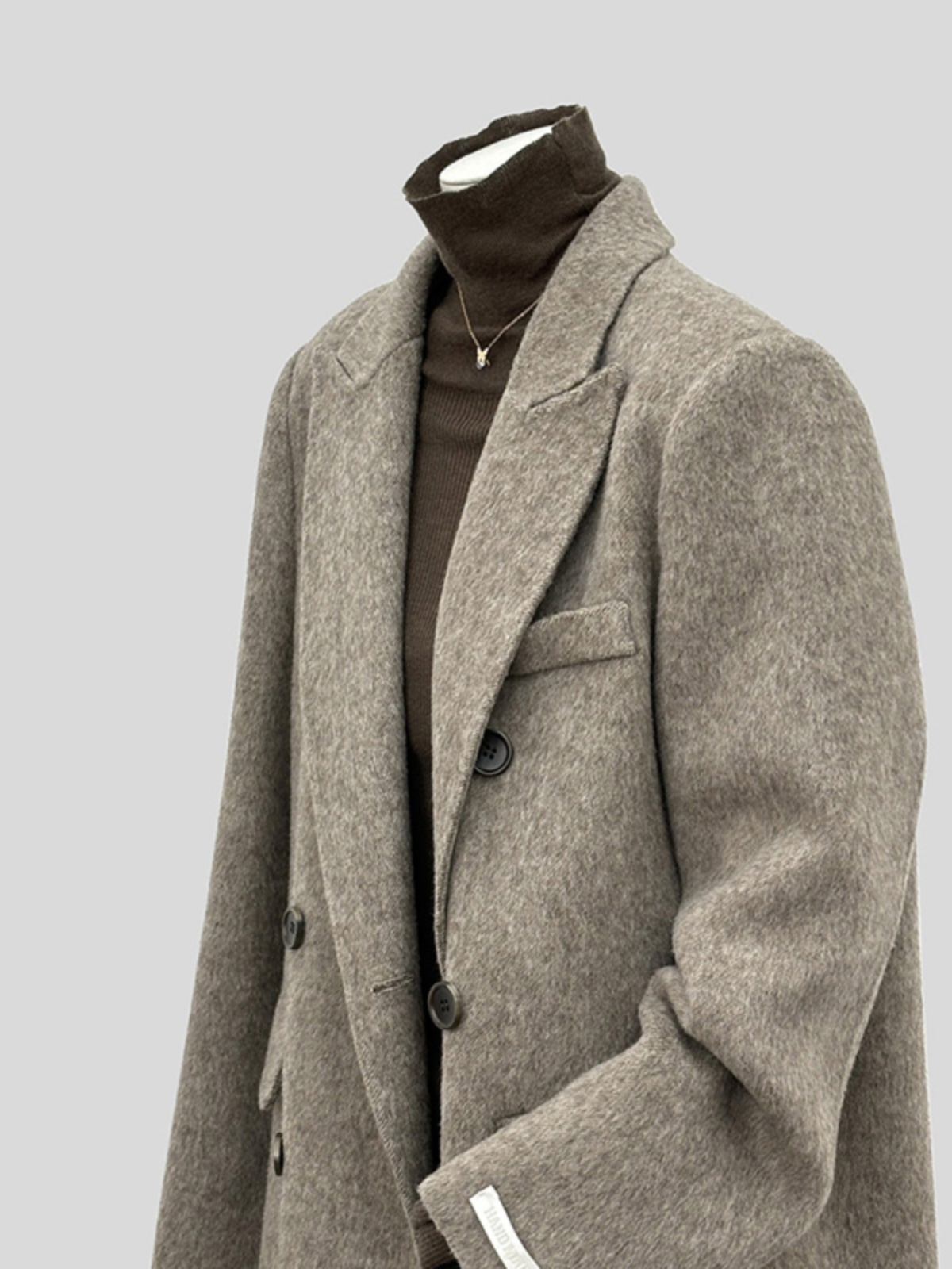 女性のショートウールスーツコート 2024 新しい秋冬韓国 Sle ファッション通勤肥厚長袖ダブルブレスト