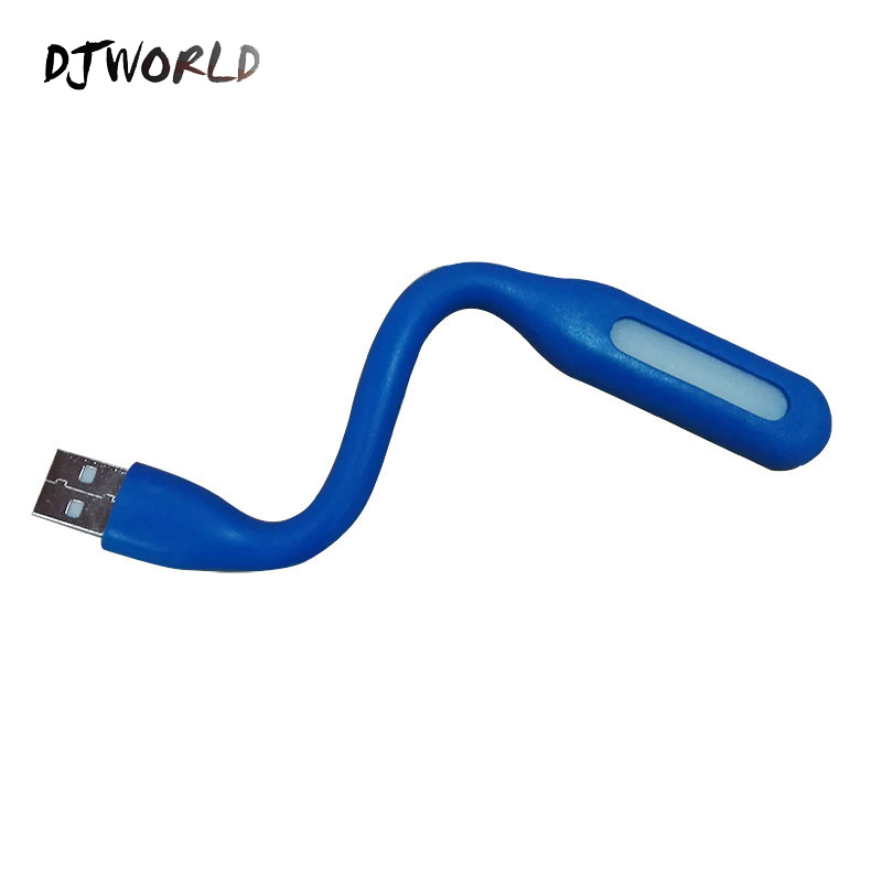 USB LED Light Bright 1.2W Creative Lamp Blue Flexible Metal Body For Notebook Computer LED USB Light Foldable Hot Sale