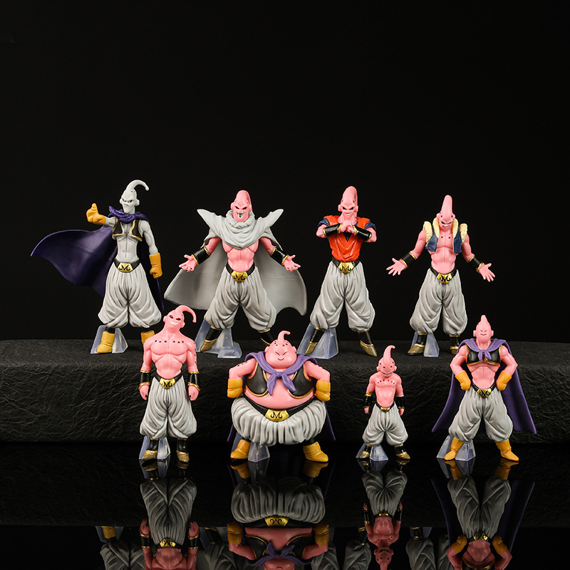 สุ่ม 1 PC Dragon Ball Z อะนิเมะ Majin Buu ไขมัน Buu ตัวเลขการกระทําตุ๊กตาคอลเลกชัน PVC ของเล่นสําหรับเด็กผู้ใหญ่ของขวัญ