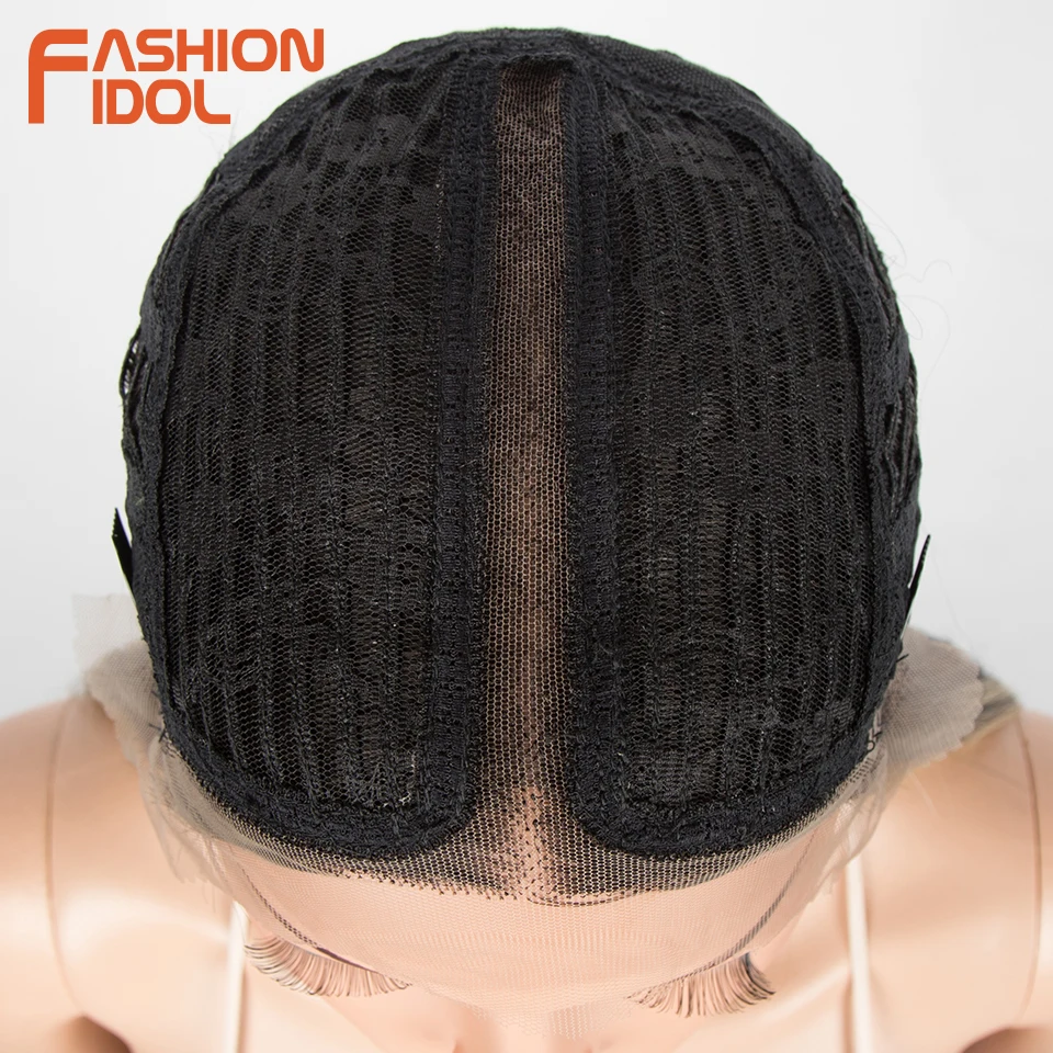 Moda ídolo perucas de renda reta sintética 38 "super longo cabelo reto peruca dianteira do laço lolita rosa loira perucas cospaly para mulher