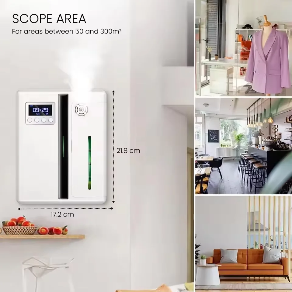 Diffusore di aromi professionale Odore elettrico per la casa Diffusore di fragranze montato a parete Macchina automatica per profumo spray per hotel