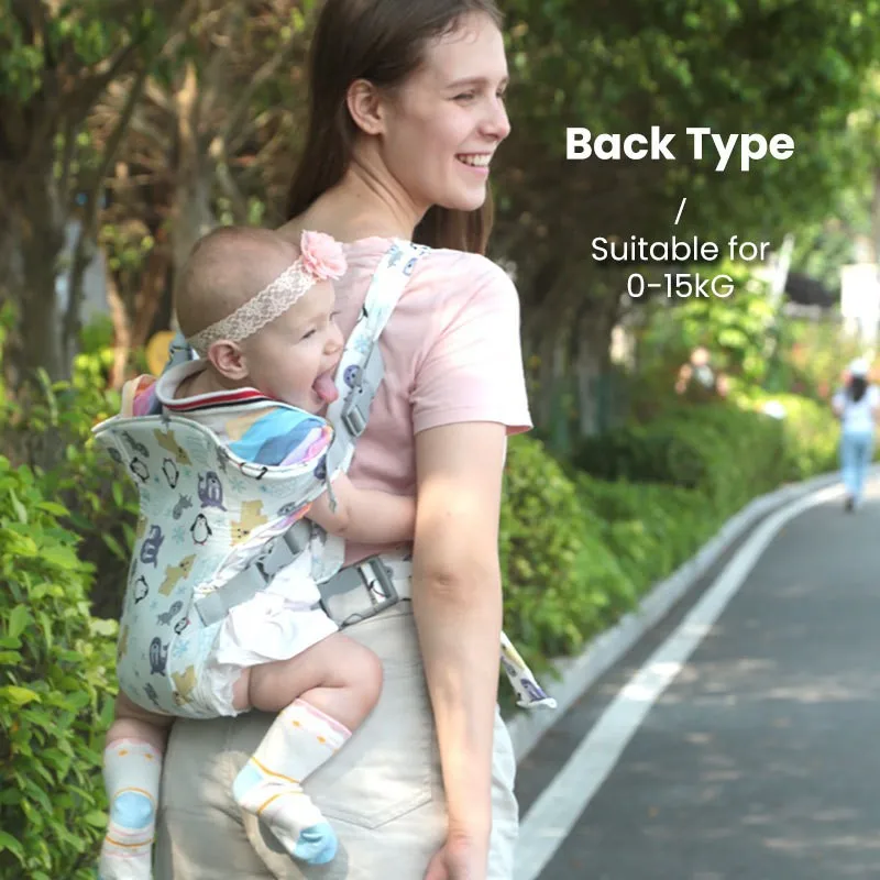 Portabebés de dibujos animados para bebé, portabebés para recién nacido, mochila transpirable, multifuncional, ergonómico