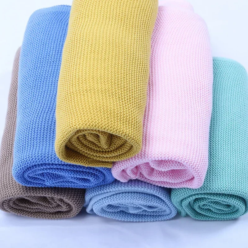 Coperta per bebè, nome ricamato personalizzato, coperta per passeggino, regalo per neonato, maglia di cotone morbido e traspirante, regalo per baby shower