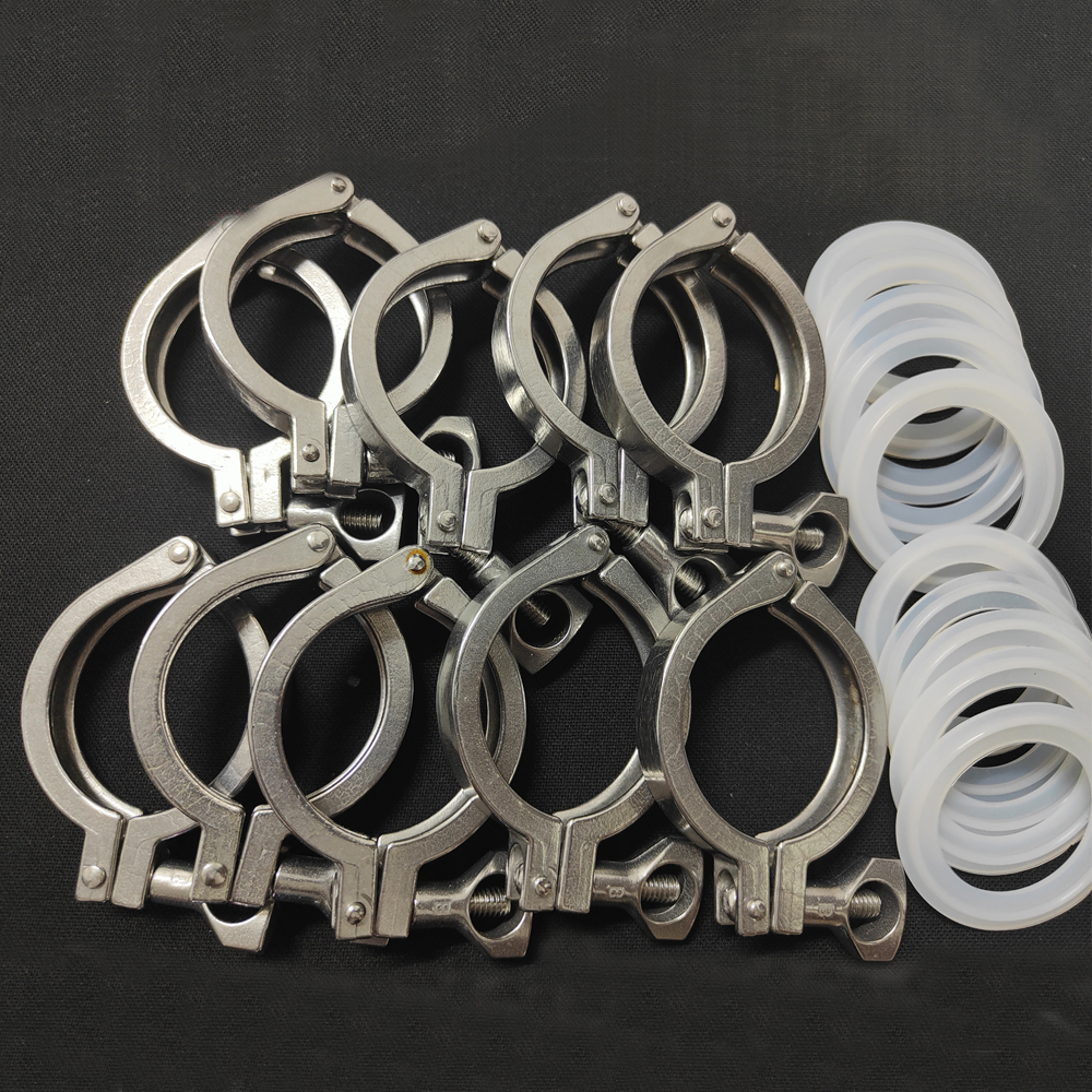 ท่อ CLAMP 1.5 "2" 2.5 "Tri CLAMP 50.5/64mm Ferrule 304 สแตนเลสสตีล Tri Clover สุขาภิบาลสําหรับ Home Brewing