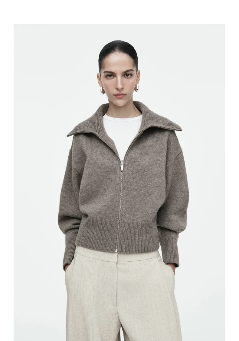 Ethereal cos inverno novo estilo de jaqueta piloto de malha casual padrão ajuste cintura-emcinação feminina
