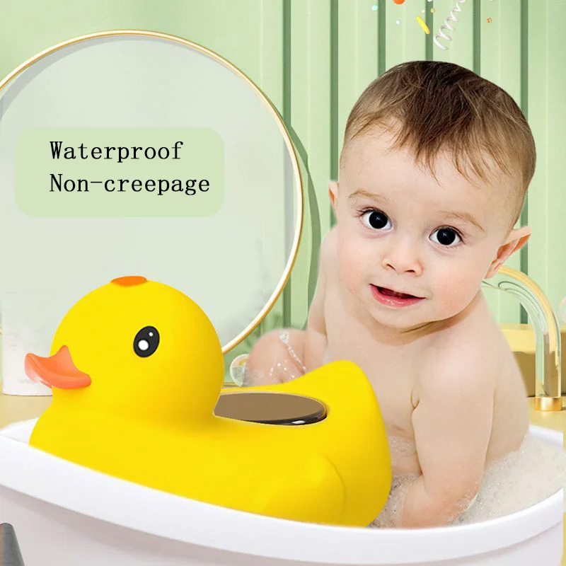 Kleine gelbe Ente Thermometer Baby Badewanne Dusche Wasserthermometer Baby Safe Temperatursensor Schwimmendes wasserdichtes Baby