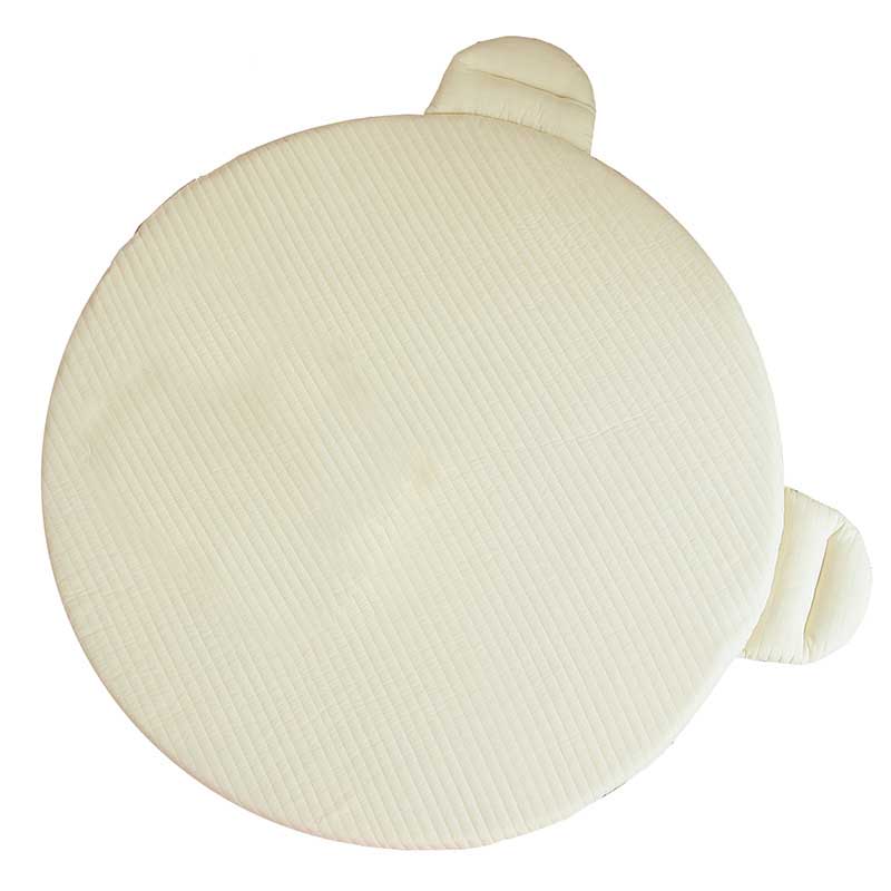 Tapetes de jogo do bebê piso redondo macio algodão cobertor do bebê dos desenhos animados urso tapete jogo almofada brinquedos para crianças quarto berçário decoração