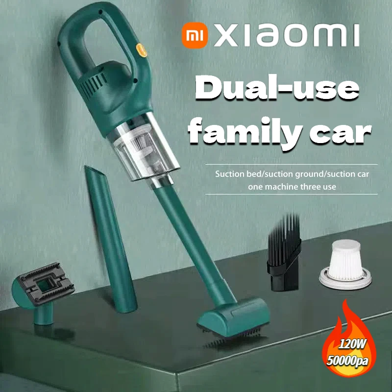 Xiaomi-colector de polvo de aire para vehículo, aspirador potente de 120W, 50000PA, 2000MAH, inalámbrico, máquina de limpieza portátil