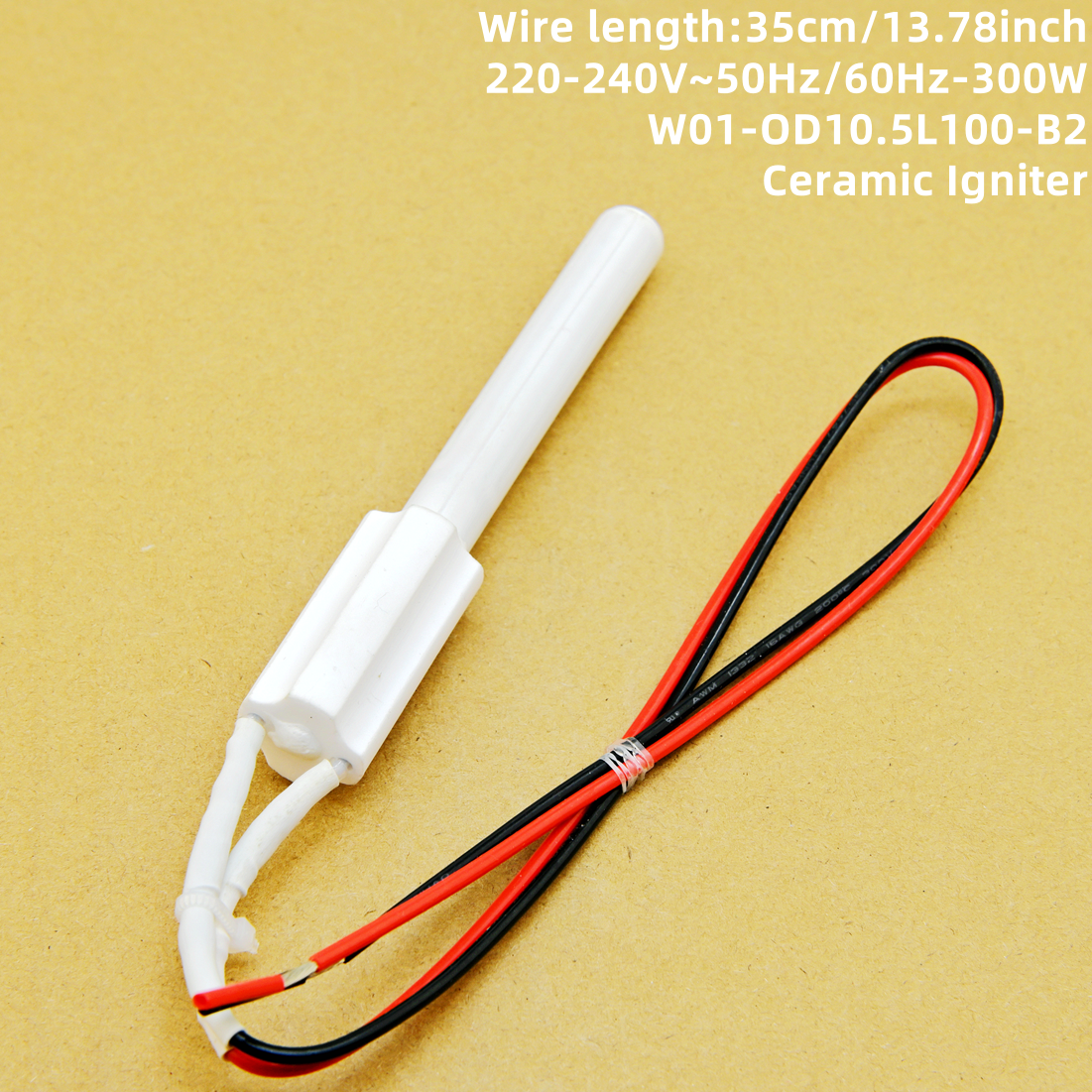 Pellet stove Igniter 220V300W Fireplace heating furnace electric heating pipe ceramic igniter  kitchen accessories  ignition