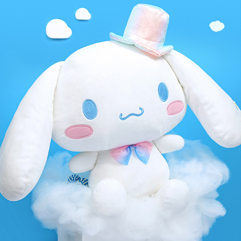 Sanrio Kawaii Bunte Cinnamoroll Cartoon Niedliche Stofftiere Plüschtier Weiches Kissen Geburtstagsgeschenk Plüschpuppen Geschenk für Freundin