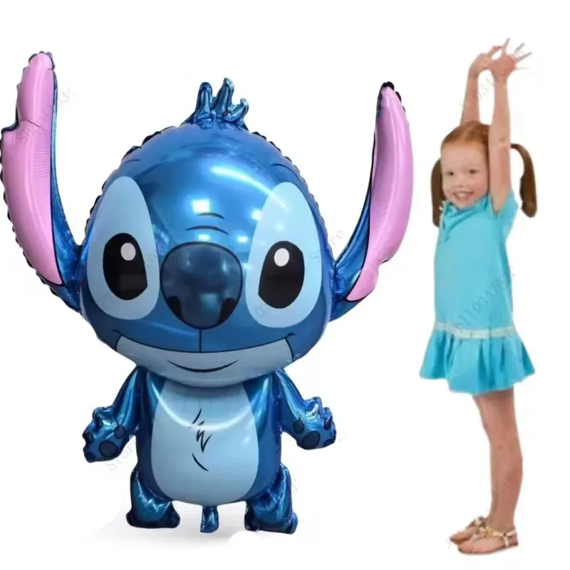 Lilo & Stitch Folienballon, Cartoon-Stitch-Themed, Partydekoration für Babypartys, Hochzeiten und Kinder, Mädchen, Geburtstage