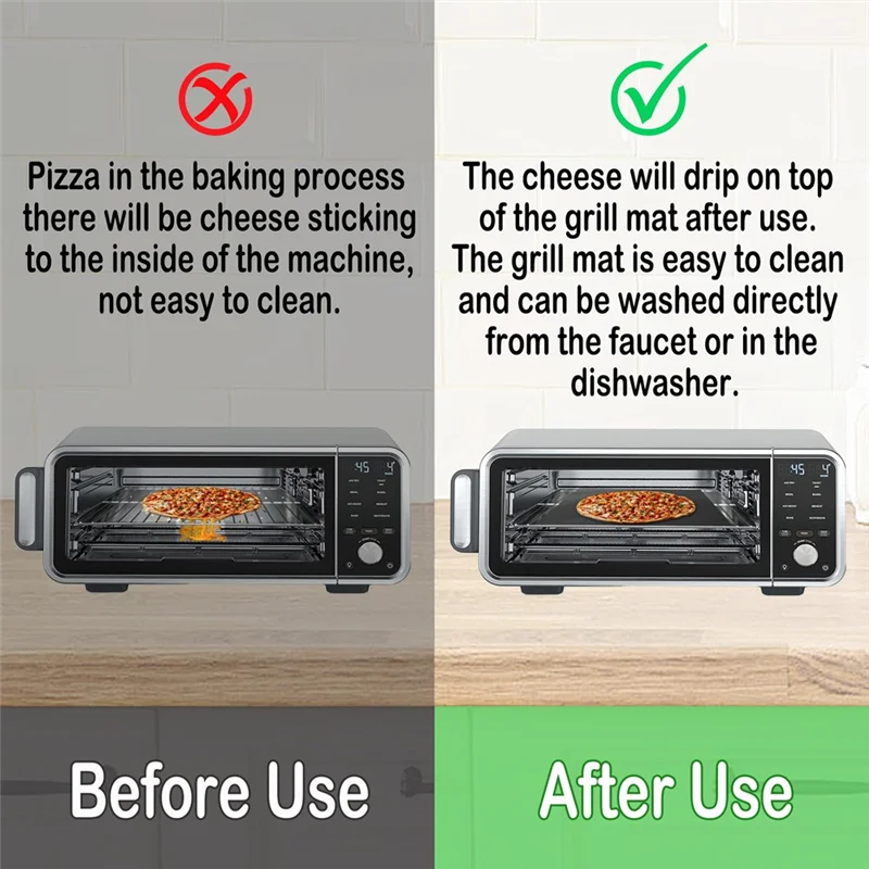 -HOPE Oven Mat For Bottom Of Oven For Ninja Flip Air Fryer Accessories Baking Mat Sheets Air Fryer
