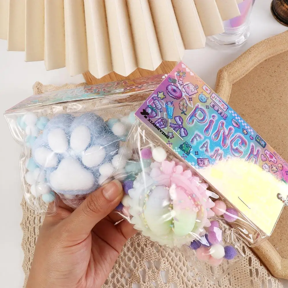 PU Cat Paw Slow Rebound Toy Mini Cat Paw Waffles Slow Rebound Toy Cartoon Soft Squeeze Waffles Toy Children Toys