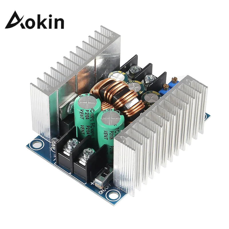 Aokin 20A 300W CC CV Step Down Modulo DC 6-40V a 1.2-36V Regolatore di tensione Convertitore buck Modulo di alimentazione a corrente costante
