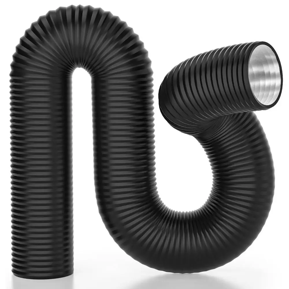 Mangueira de ventilação para secador, folha de alumínio de 6 polegadas, duto de ar, tubo de escape, proteção de 3 camadas, aquecimento, resfriamento, flexível