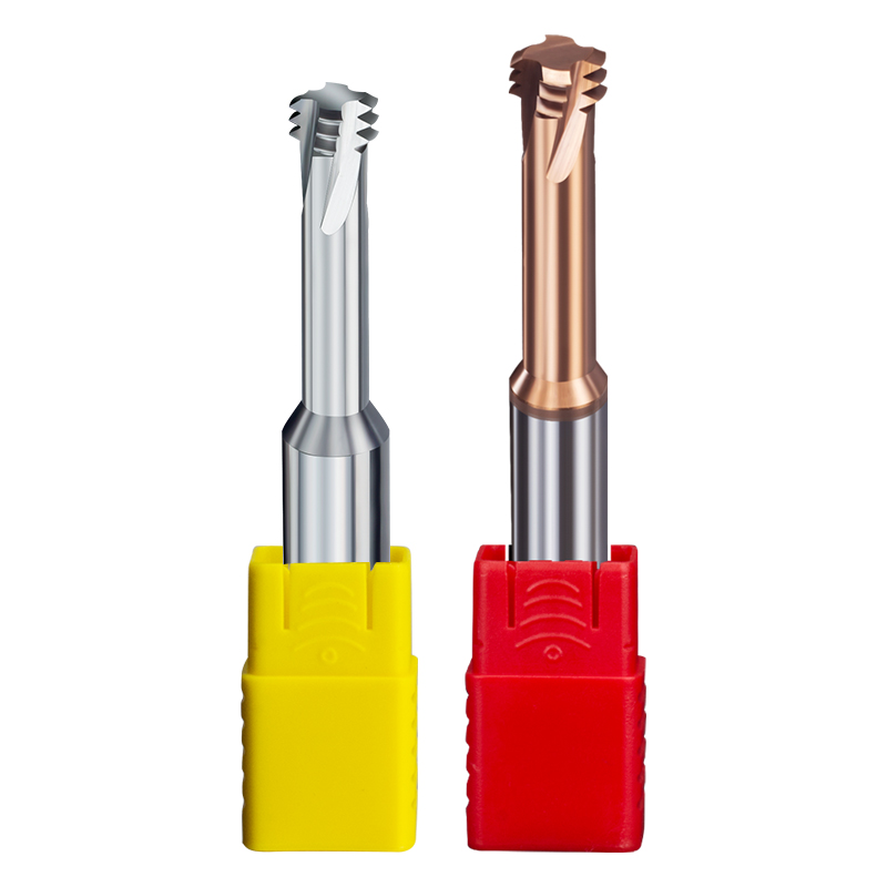 Nuevo DLC M1 M6 M8 M10 M16 HRC65 broca cortadora de hilo Tridentate tres dientes procesamiento de aluminio fresas de hilo de aleación de acero de tungsteno