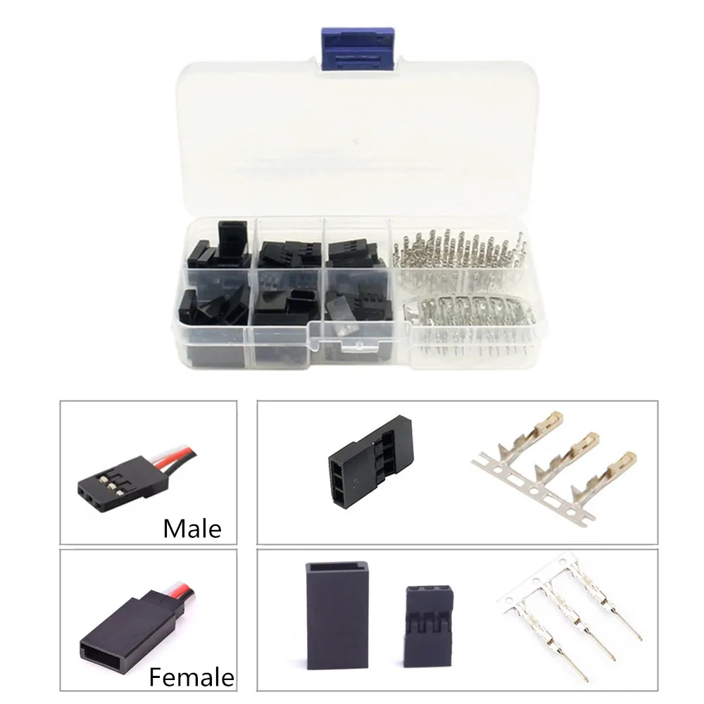 Bộ 50 DIY Servo Nối Dài JR/Futaba Cổng Kết Nối Nam/Nữ Cắm Với 2.54 Nhà Ga Cho RC Robot máy Bay Xe Servo ESC