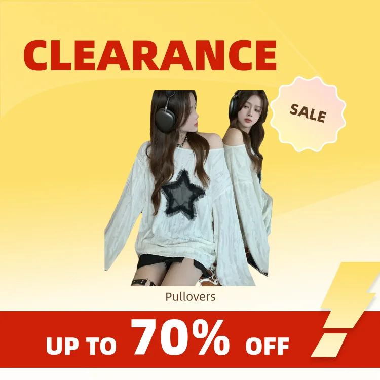 Wyprzedaż_Harajuku Koszulki Modne Bluzki Gwiazda Wycięcie Długi Rękaw T-Shirt Koreański Kawaii Ropa Mujer Casual Y2k T-shirt Ubrania