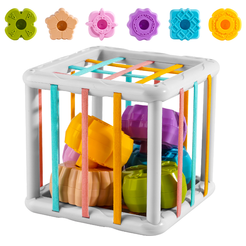 7Pcs Kids Educational Cube ShapeMatching Stacking Learning ToysEducational Play Games Baby Toys