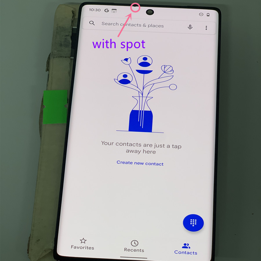 Amoled-tela original do lcd para o pixel 6 do google pro, conjunto do digitalizador do toque com ponto