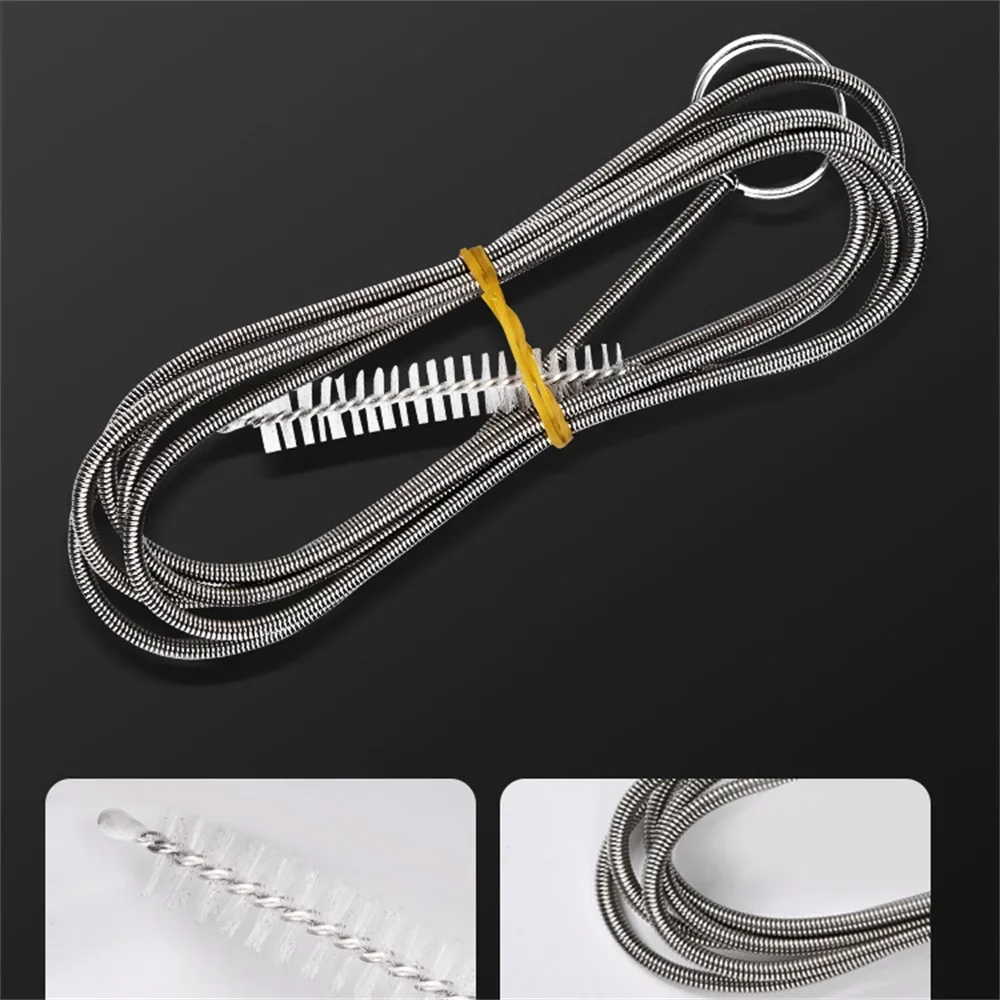 Refrigerator Drain Clean Brush Kit Wash Brush Suction Syringe 1.5M Hose Fridge Drain Hole Cleaner Stick Dredge Anti Clogging