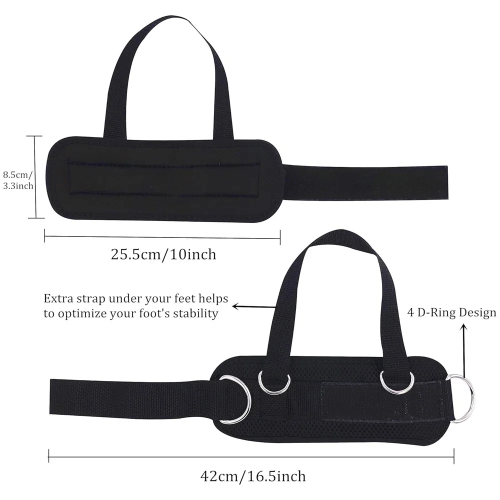 1/2Pcs New Ankle Straps for Cable Machines Kickbacks - Adjustable Comfort Ankle Cable Attachments for Gym Ankle Leg Extensions