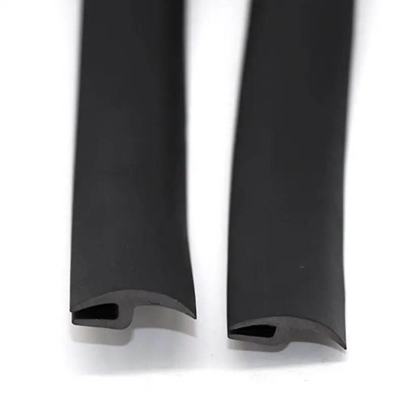 Car Seal Strip For Windshield Reduce Noise Front Windshield Weather Stripping Rubber Flexible H Type Smooth Surfaces Car
