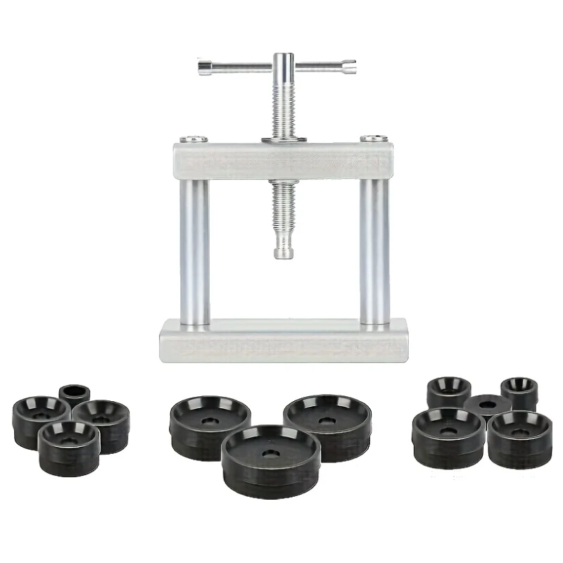 13pcs/19pcs/set，Professional Watch Press Set, Watch Back Case Closing Tool & Fitting Dies Watch Repairing Tool, 18pcsDie Kit