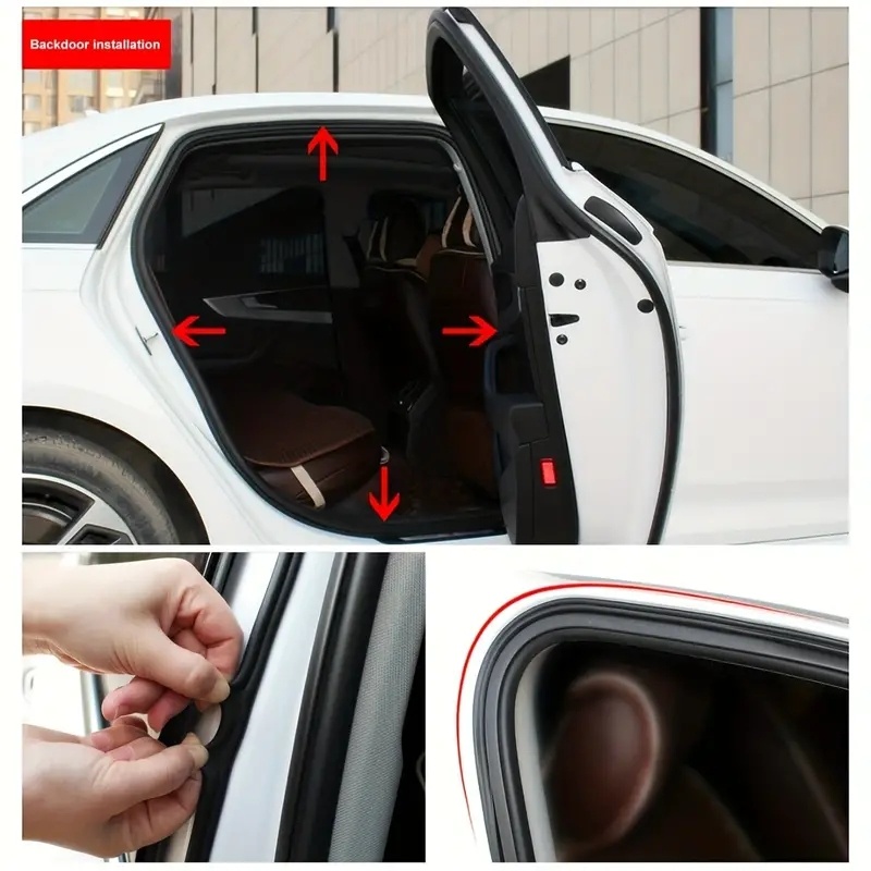 ユニバーサルな車のドアとトランクのストリップ,5m,ウェザーストリップ,簡単な設置,耐候性保護