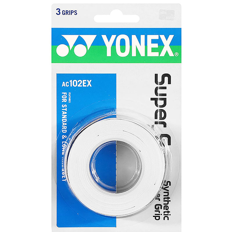 YONEX 3 Grips/แพ็คผ้า AC102 AC102EX 102C มือกาวเทนนิสแบดมินตัน Professional Anti-Slip ไม้พาเดล sticky Grip